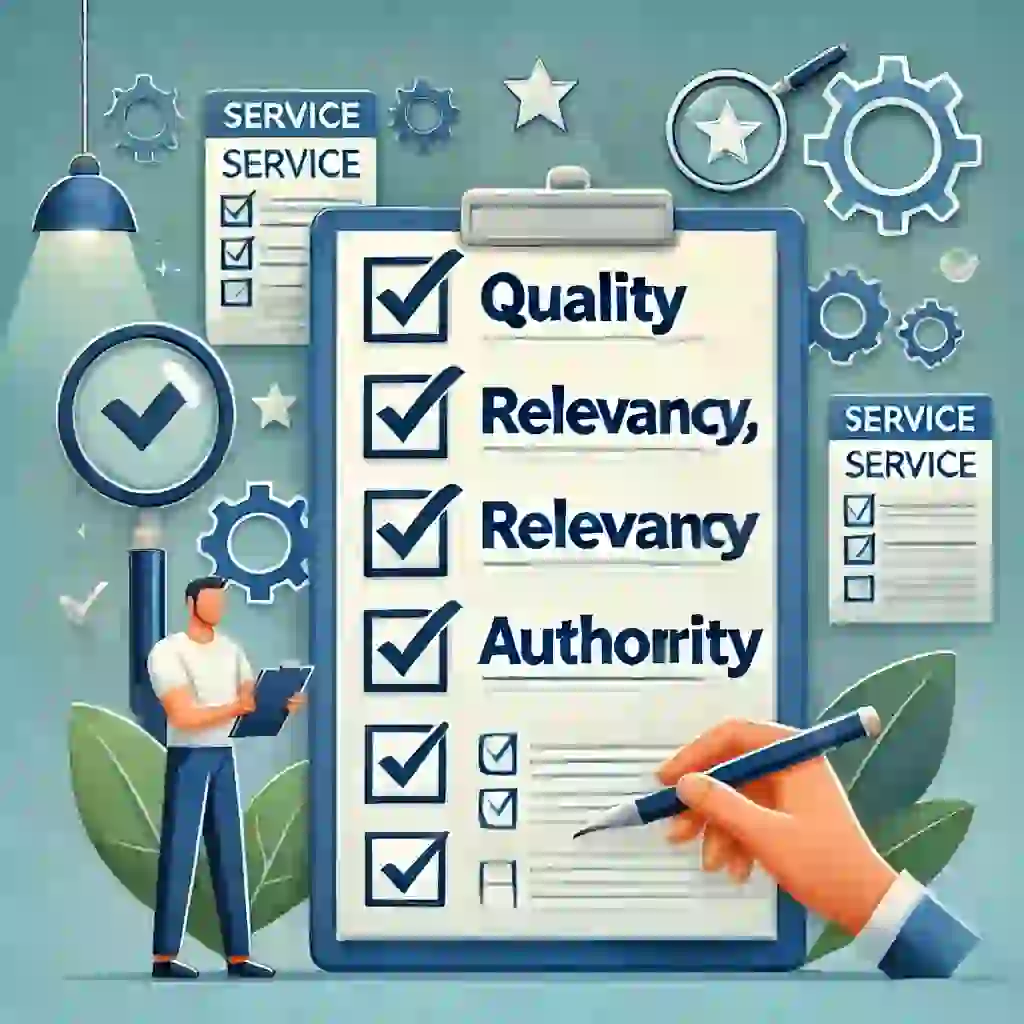Content quality, relevance, and authority checklist