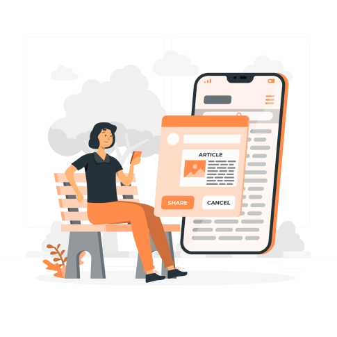 Guest posting and article publishing illustration