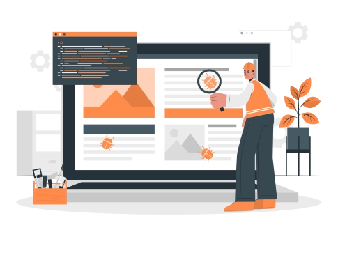 On-page SEO website analysis illustration